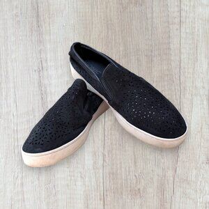 VIONIC Black Splendid Midi Perf Slip-on Sneaker Shoes Women's Size 10